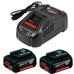 Акумулаторна батерия Bosch 2x GBA 18V 5,0Ah + зарядно GAL 1880 CV